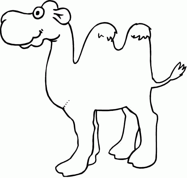 Название: Раскраска Раскраска Верблюд. Скачать Верблюд.  Распечатать Дикие животные. Категория: . Теги: .
