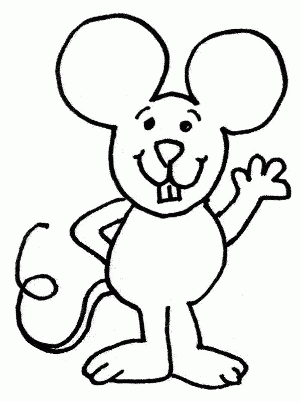 Название: Раскраска Раскраска Приветливая мышка. Скачать .  Распечатать . Категория: . Теги: .