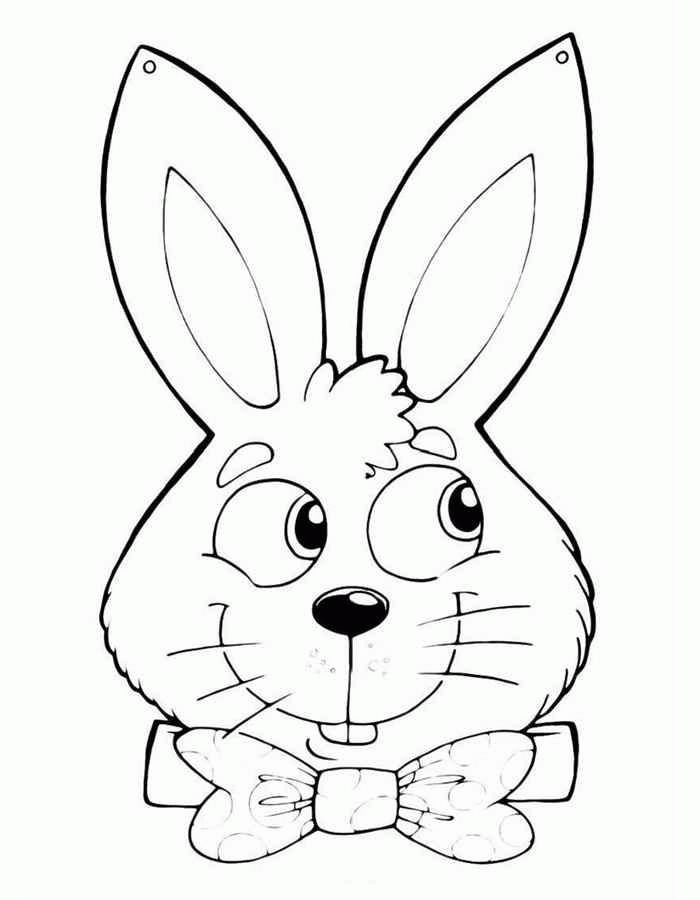 Название: Раскраска Рисунок кролика. Категория: . Теги: .