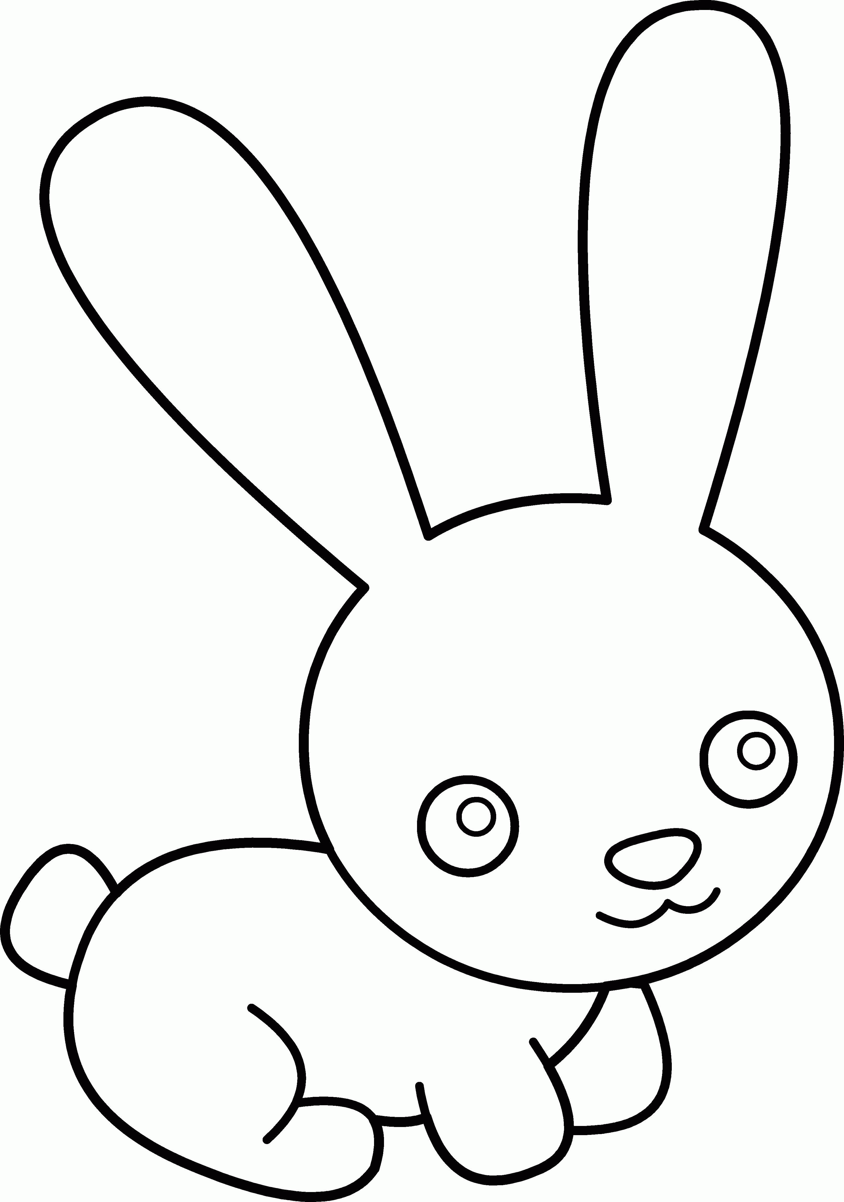 Название: Раскраска Кролик с большими ушами. Категория: . Теги: .