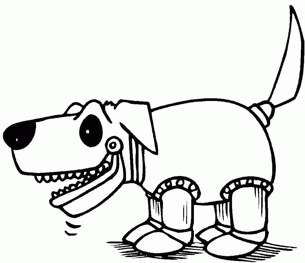 Название: Раскраска Раскраска Собака робот Скачать ,роботы, собака, собачка,.  Распечатать . Категория: . Теги: .
