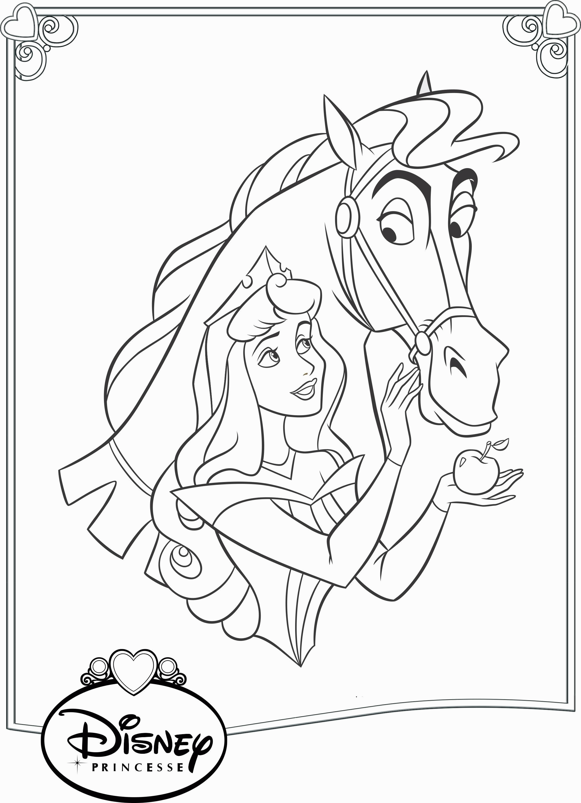 Название: Раскраска Принцесса и лошадь. Категория: . Теги: .