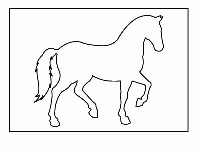 Название: Раскраска Раскраска Контур лошади Скачать ,Контур, лошадь,.  Распечатать . Категория: . Теги: .
