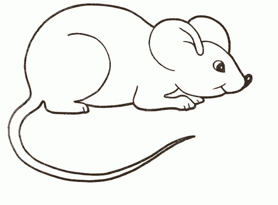 Название: Раскраска Рисунок мышки. Категория: . Теги: .