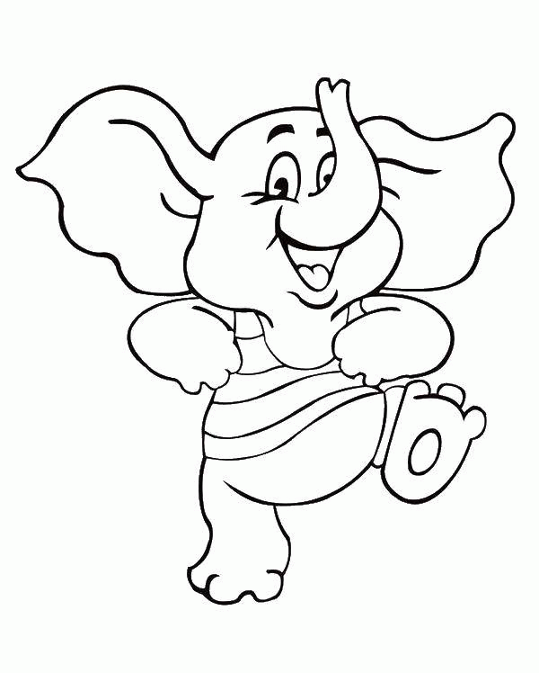Название: Раскраска Название: Раскраска Милый слоненок. Категория: Животные. Теги: животные, слон, слоненок.. Категория: . Теги: .