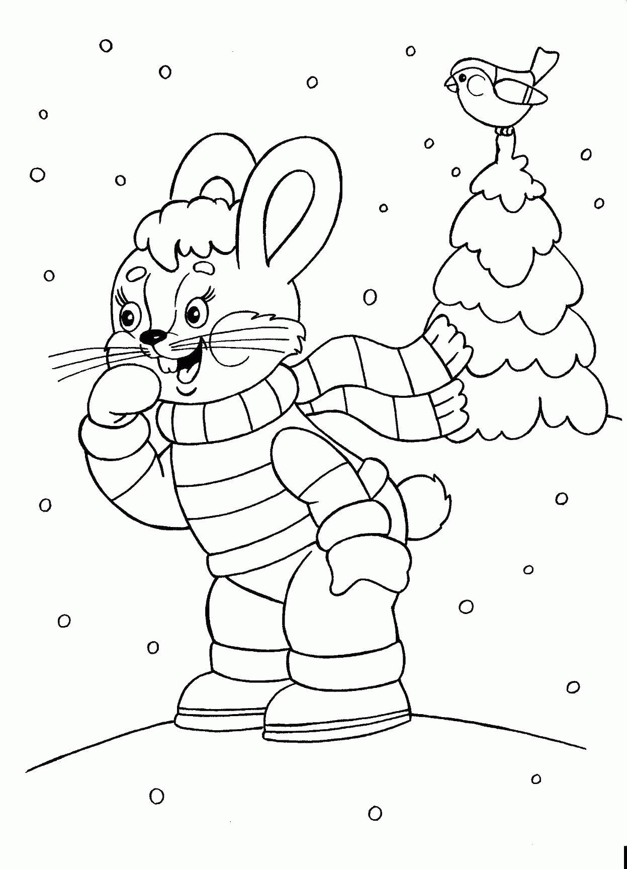 Название: Раскраска Название: Раскраска Заяц. Категория: зима. Теги: зима, заяц, кролик.. Категория: . Теги: .