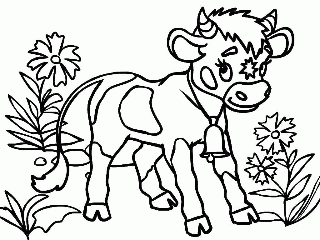 Название: Раскраска Название: Раскраска Коровка с колокольчиком. Категория: домашние животные. Теги: Животные, корова.. Категория: . Теги: .