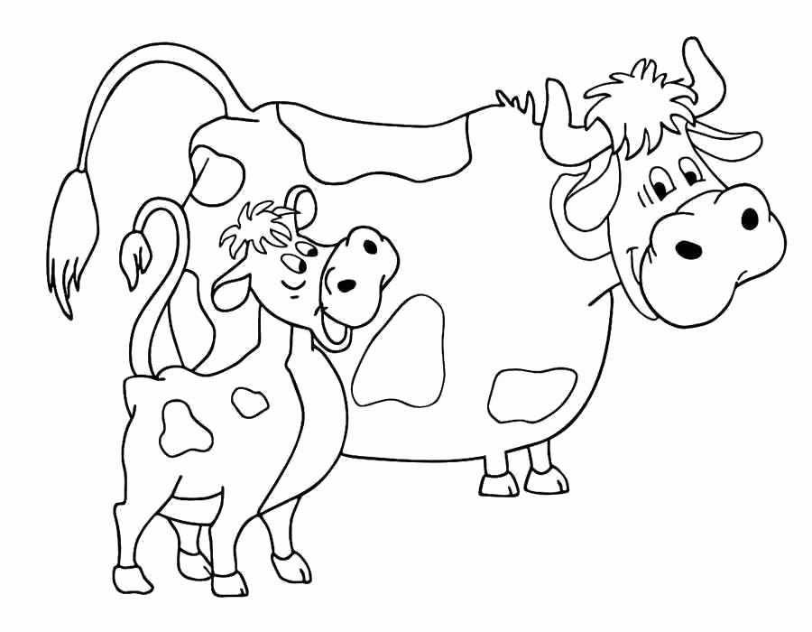 Название: Раскраска Раскраска  корова, корова и гаврюша. Скачать Корова.  Распечатать Корова. Категория: . Теги: .