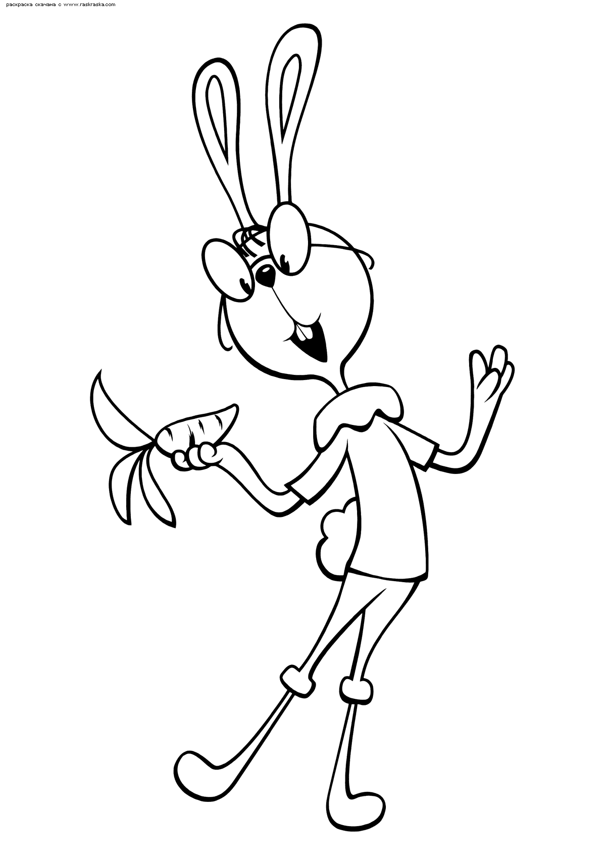 Название: Раскраска Раскраска Кролик с морковкой. Раскраска Раскраска Кролик, раскраска Винни Пух. Категория: . Теги: .