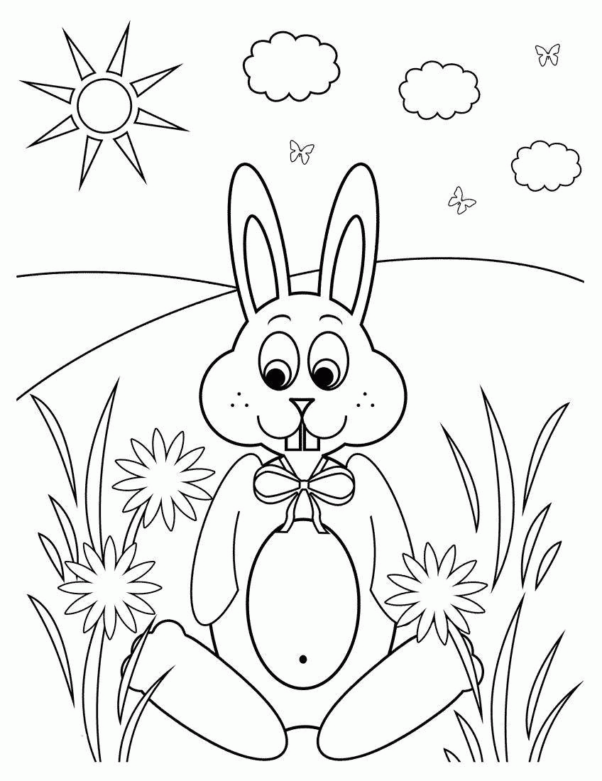 Название: Раскраска Название: Раскраска Кролик на лугу. Категория: домашние животные. Теги: кролик, заяц.. Категория: . Теги: .
