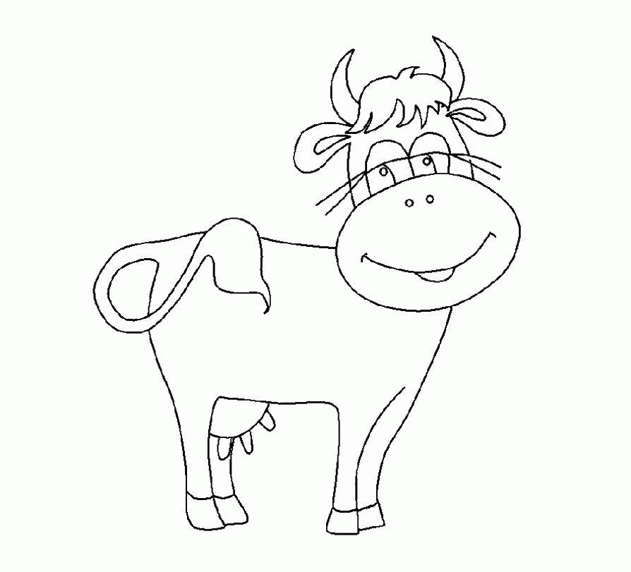 Название: Раскраска Корова с длинными ресницами. Категория: . Теги: .