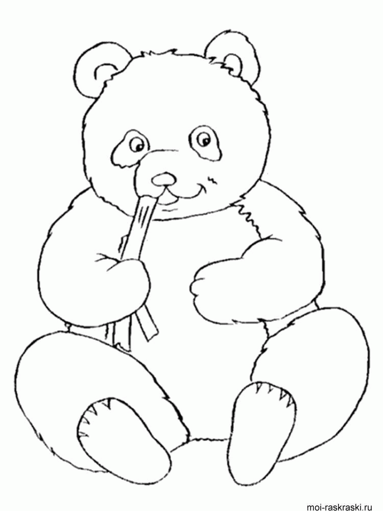Название: Раскраска Название: Раскраска Панда с бамбуком. Категория: Животные. Теги: Животные, медведь.. Категория: . Теги: .