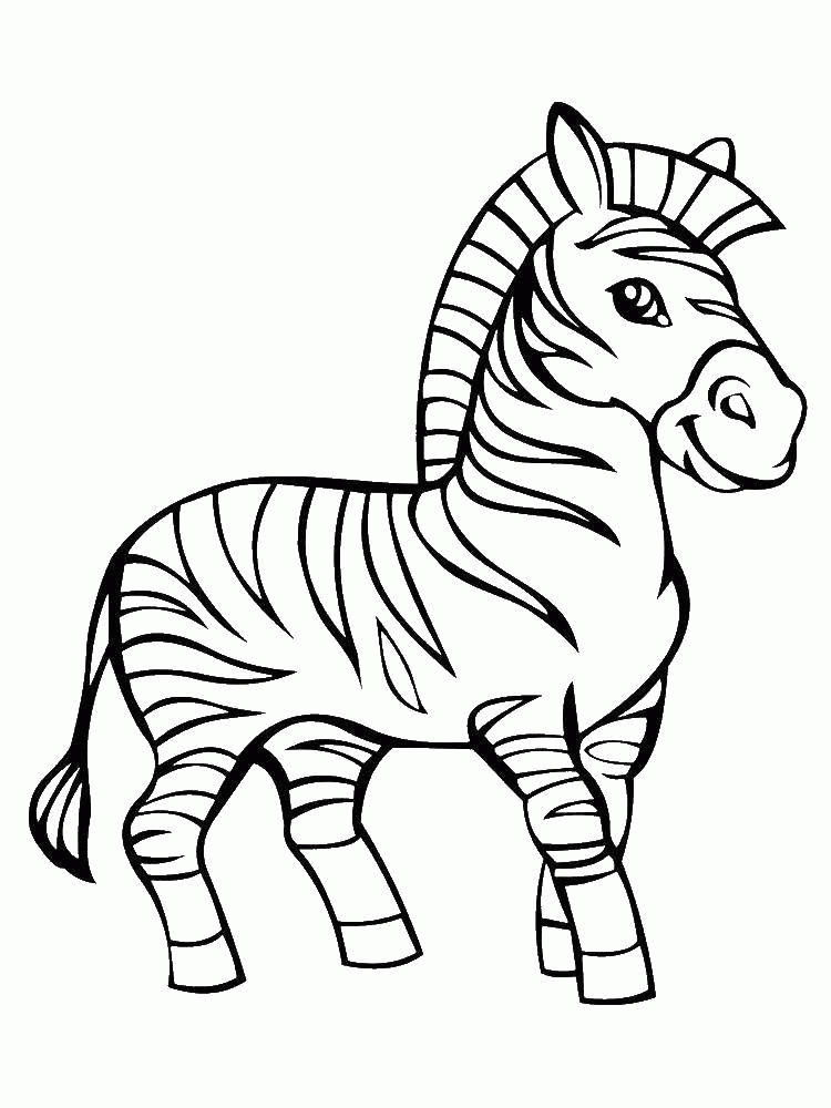 Название: Раскраска Название: Раскраска Красивая зебра. Категория: Животные. Теги: зебра, полоски, животные.. Категория: . Теги: .