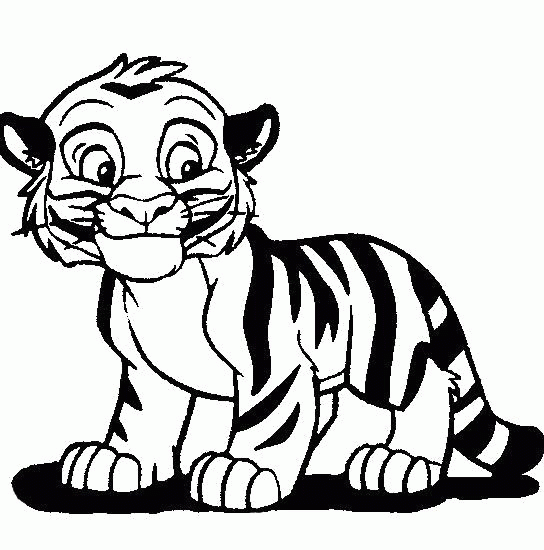 Название: Раскраска Раскраска  тигра распечатать. Скачать Тигр.  Распечатать Дикие животные. Категория: . Теги: .