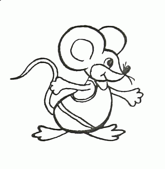 Название: Раскраска Раскраска Мышка полевая. Скачать мышь.  Распечатать Дикие животные. Категория: . Теги: .
