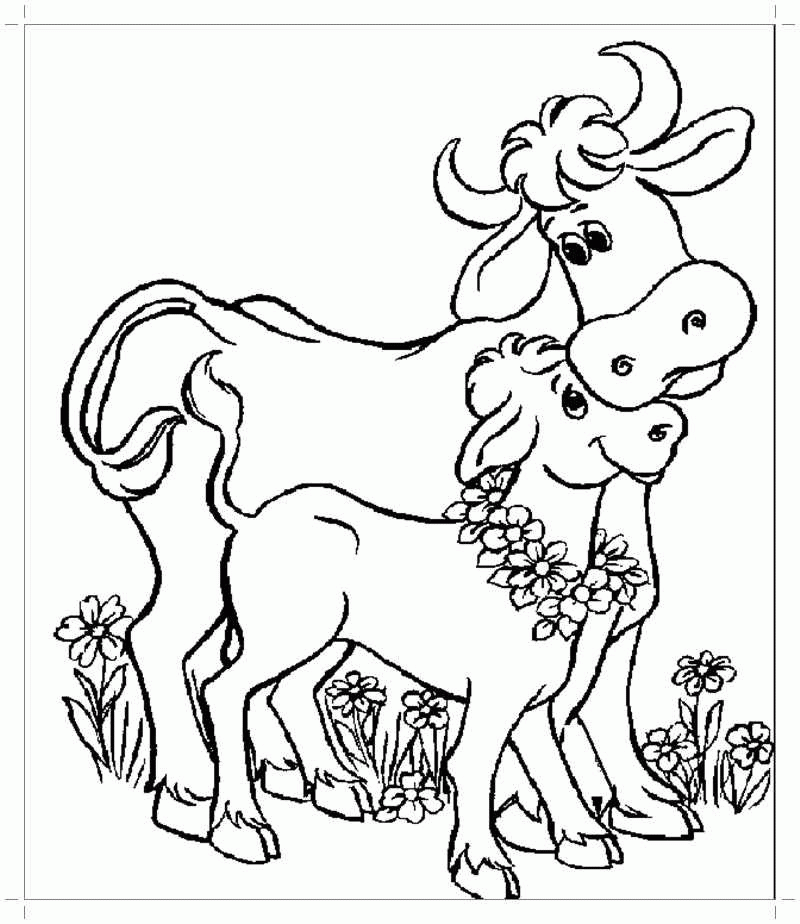 Название: Раскраска Название: Раскраска Рисунок коровы и бычка. Категория: домашние животные. Теги: корова.. Категория: . Теги: .