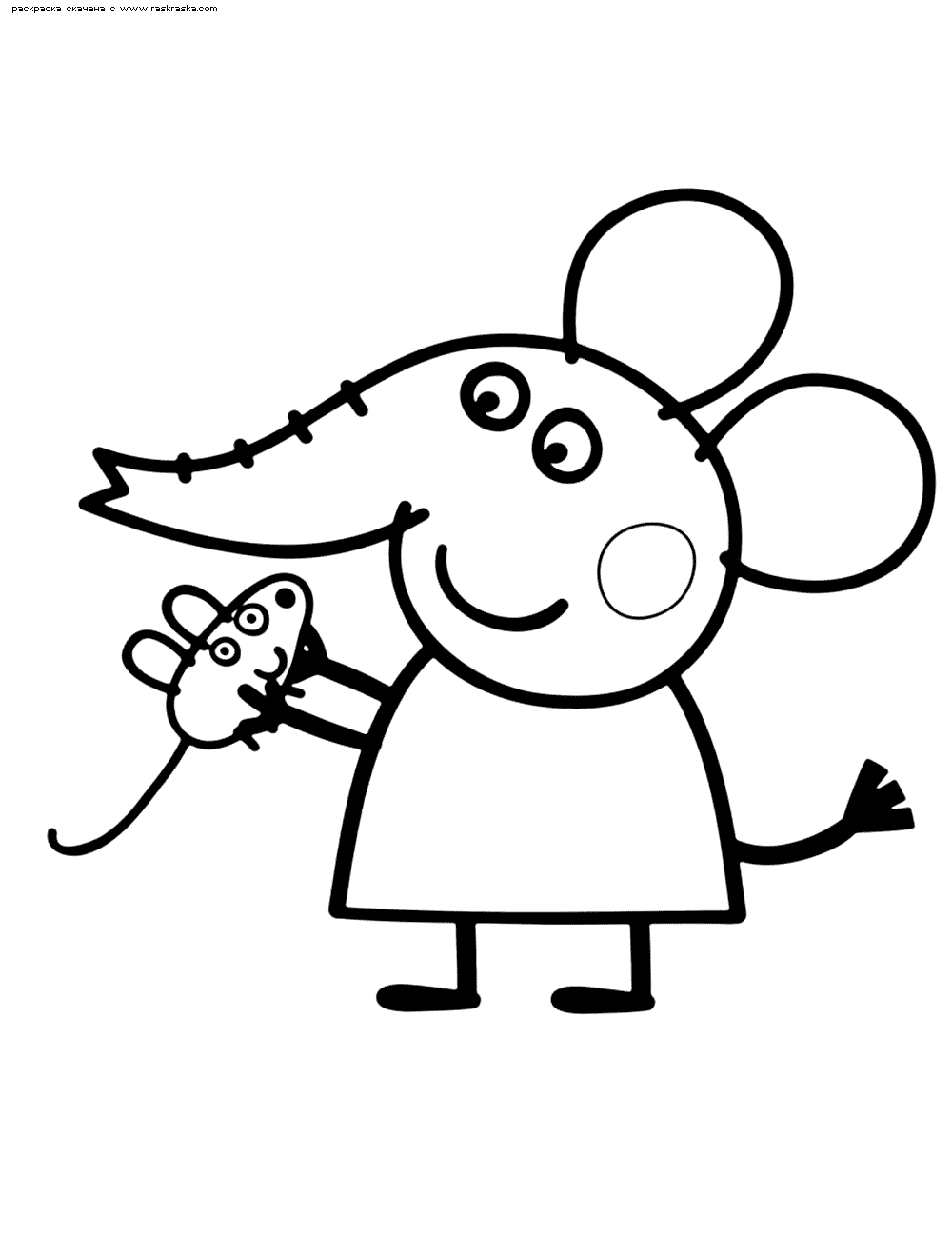 Название: Раскраска Раскраска Слоненок Эмили с мышкой. Раскраска Слоненок, мышь. Категория: . Теги: .