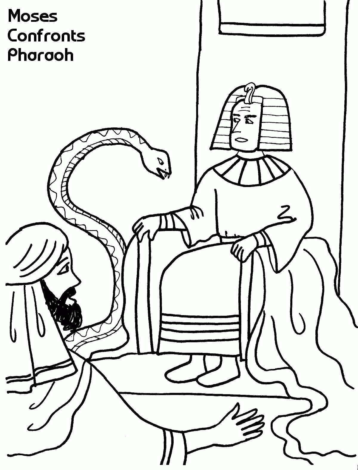 Название: Раскраска Фараон и змея. Категория: . Теги: .
