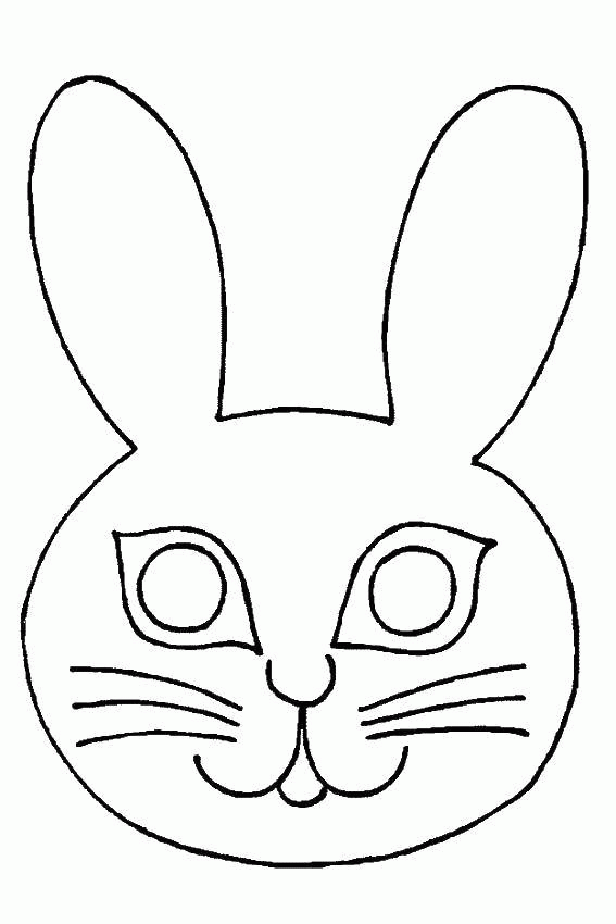 Название: Раскраска Маска кролика. Категория: . Теги: .