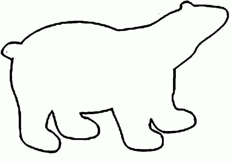 Название: Раскраска медведь контур, животные . Категория: . Теги: .
