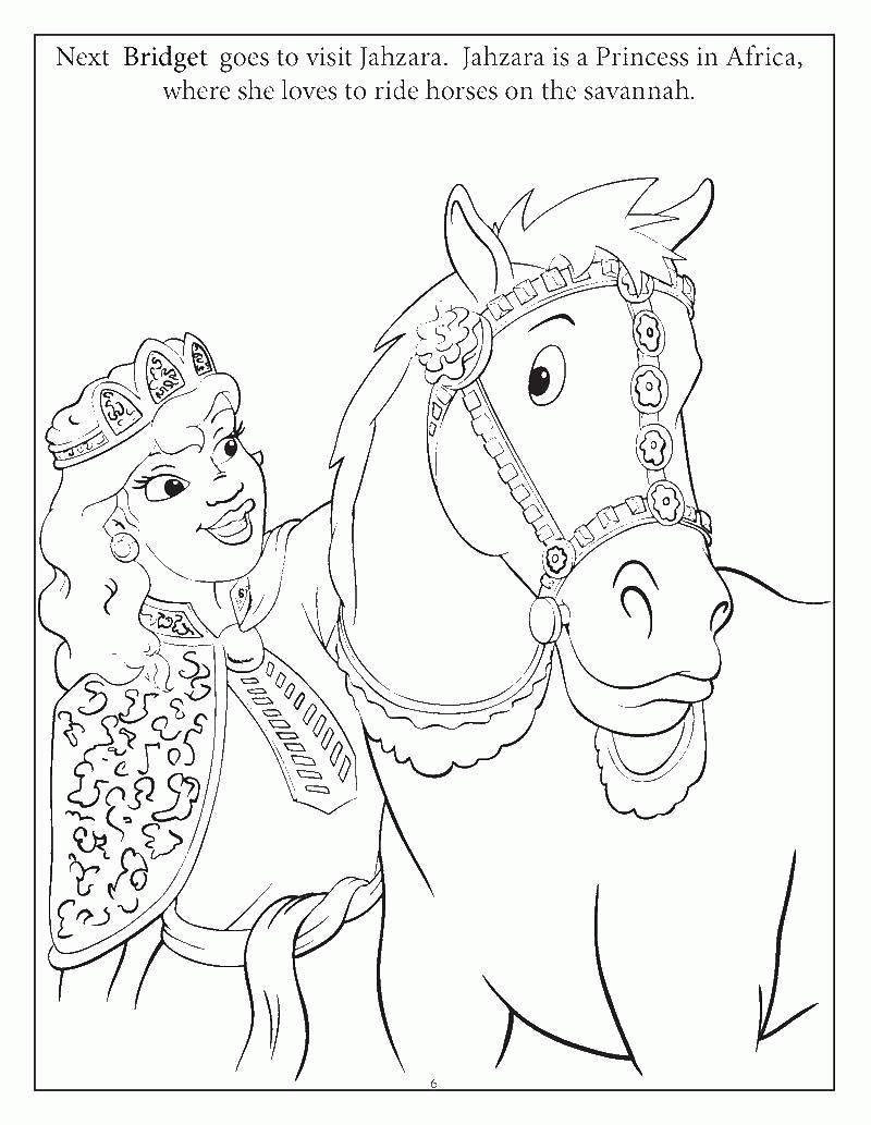 Название: Раскраска Королева с лошадью. Категория: . Теги: .