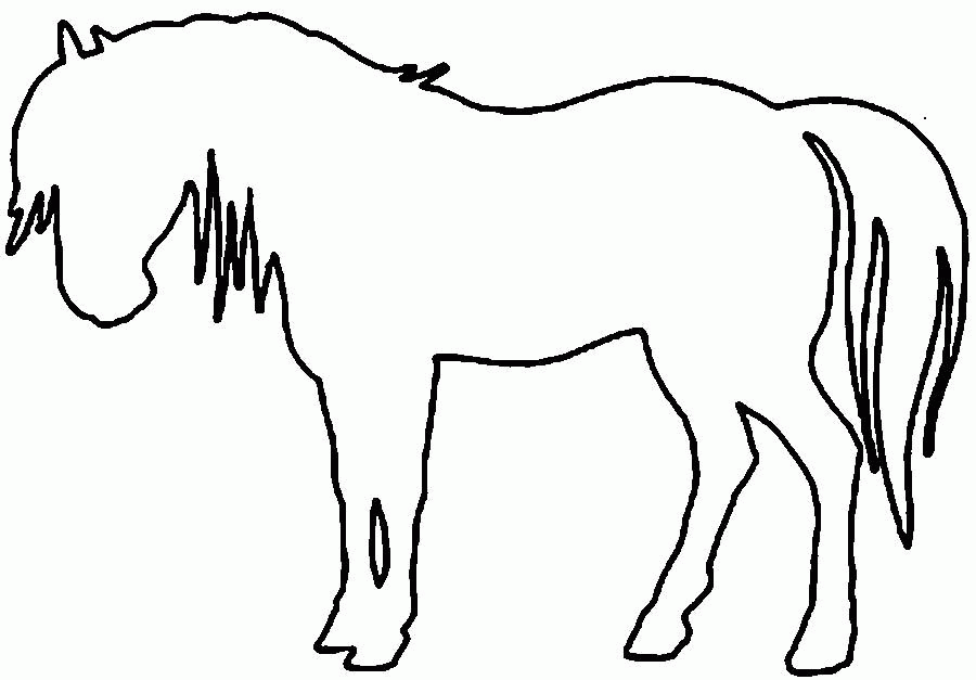 Название: Раскраска Раскраски вырезания лошадь контур, животные трафарет для вырезания из бумаги. Категория: . Теги: .