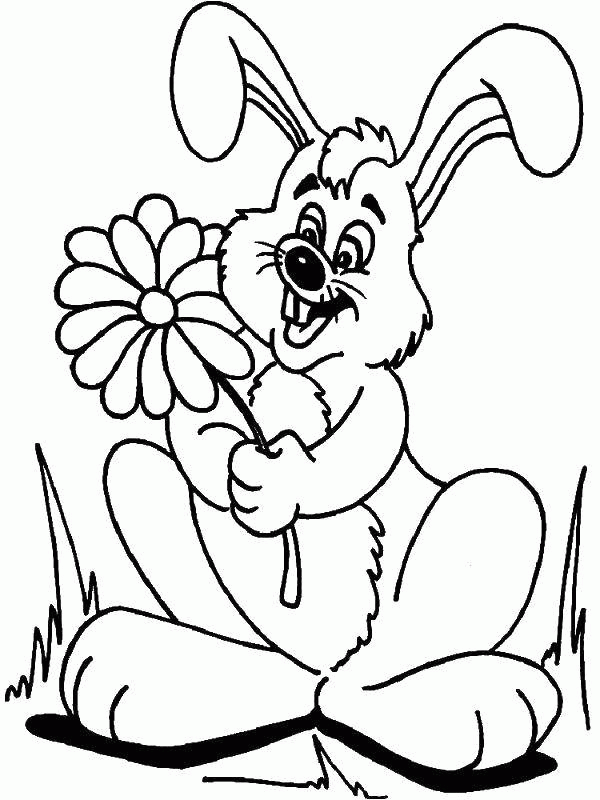 Название: Раскраска Название: Раскраска Заяц и цветок. Категория: кролик. Теги: заяц, цветок, уши.. Категория: . Теги: .