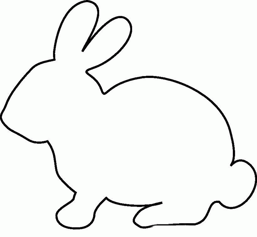 Название: Раскраска Раскраска Контур кролика Скачать ,контуры, кролики, зайчики,.  Распечатать . Категория: . Теги: .
