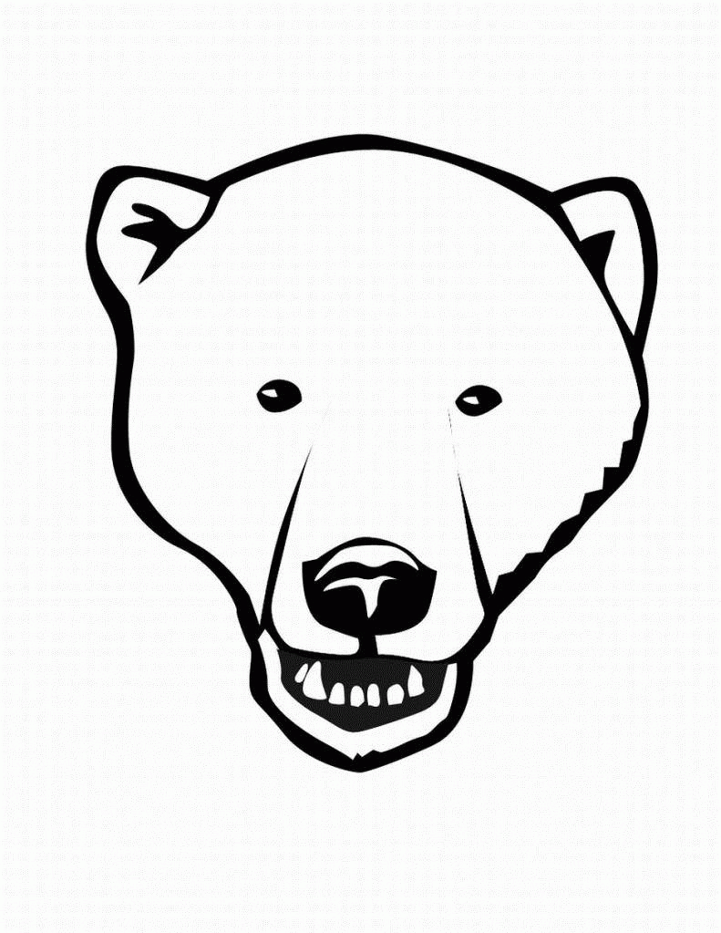 Название: Раскраска Полярный медведь. Категория: . Теги: .