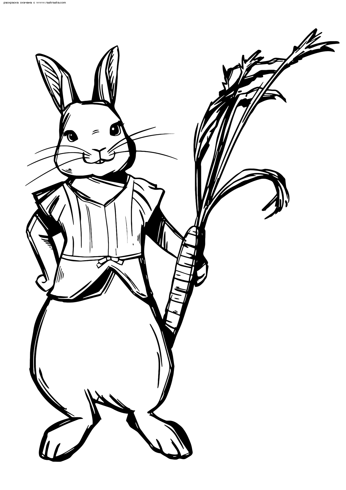 Название: Раскраска Раскраска Старшая сестра кролика Питера  - Мопси. Раскраска Раскраски кролик. Категория: . Теги: .