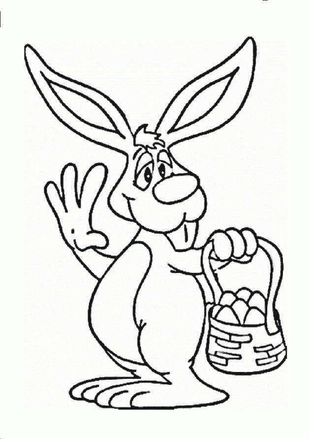 Название: Раскраска Рисунок пасхального кролика. Категория: . Теги: .