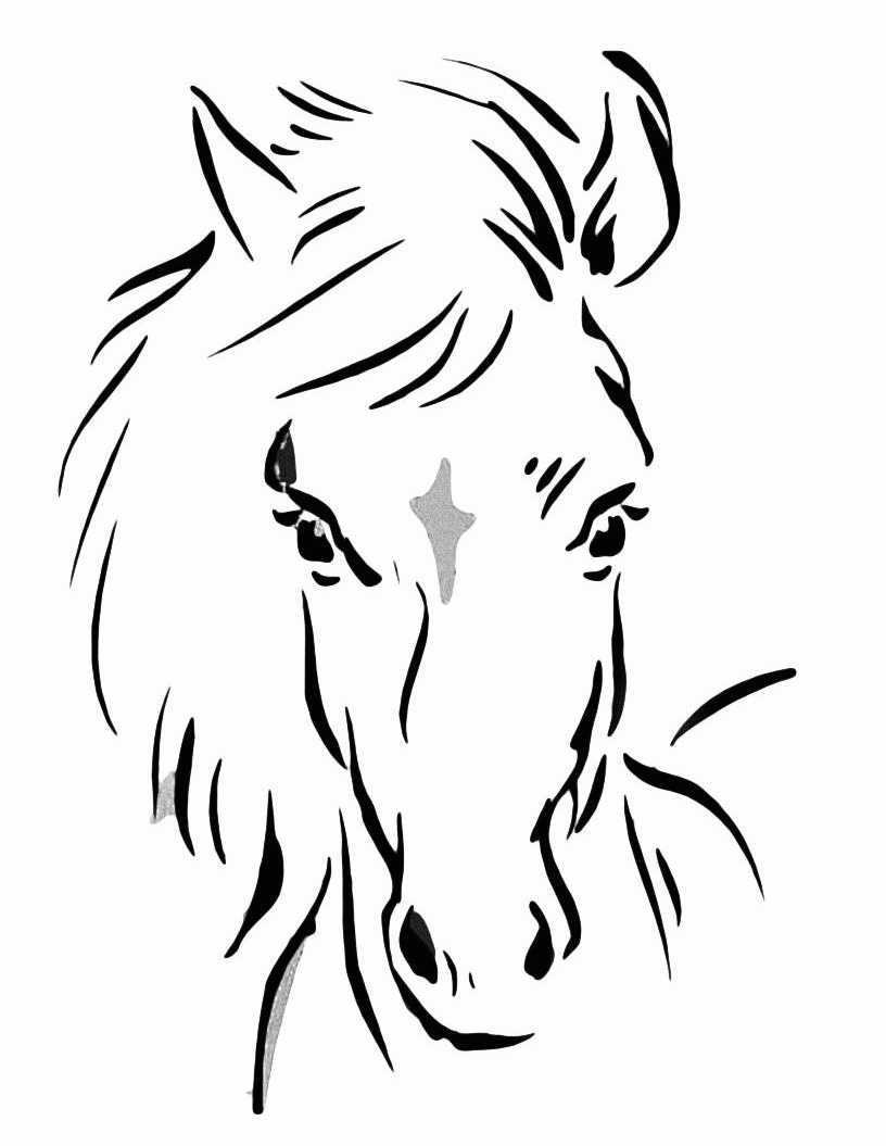 Название: Раскраска Раскраски лошадь красивая. Категория: . Теги: .