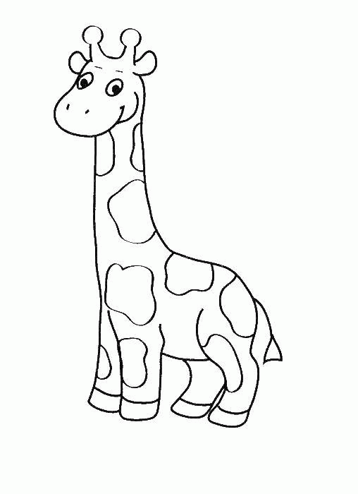 Название: Раскраска Веселый жирафик. Категория: . Теги: .